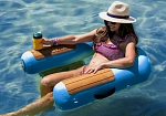 Фотография Надувное кресло бескаркасное для отдыха на воде из ткань ПВХ (PVC) ТаймТриал