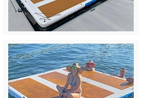 Надувная платформа (пирс, пристань) AirDeck для активного отдыха на воде