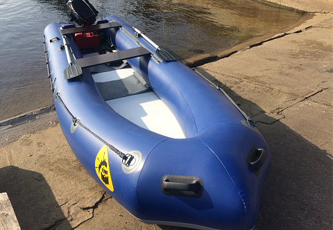 &quot;УРАН-550&quot; - надувная моторная лодка Кабот ПВХ с транцем под мотор, с надувным дном НДВД