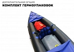 Фотография "ВЕГА-3" - семейная быстроходная надувная байдарка с надувным дном (трех, четырехместная) для водных походов, сплавов, морю из ПВХ ТаймТриал