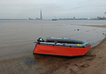"ГРОМ-335" - моторная лодка ПВХ с ультра-широким кокпитом с надувным дном НДНД из ПВХ ТаймТриал