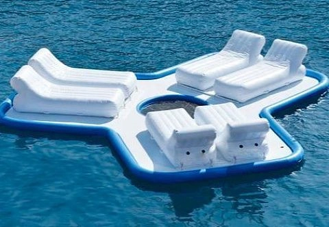 Надувной плавучий остров  