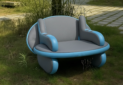 Надувное бескаркасное разборное кресло-качалка из AirDeck Drop Stitch