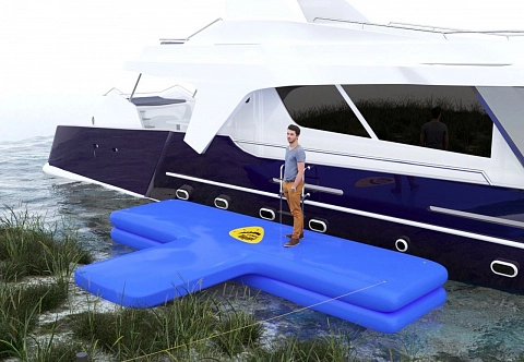 Надувной Т-образный причал (понтон, пирс, пристань) из AirDeck