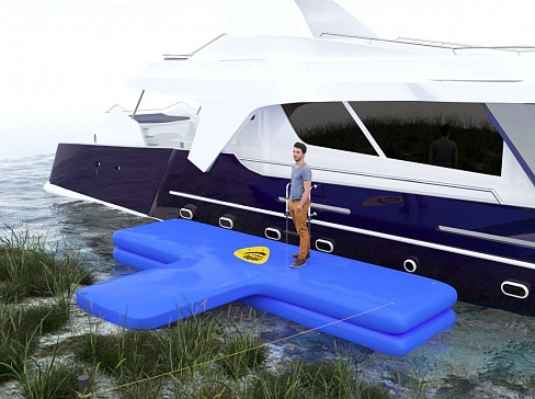Надувной Т-образный причал (понтон, пирс, пристань) из AirDeck