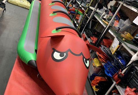 &quot;ПОРОСЕНОК&quot; - надувной буксируемый зимний, водный аттракцион банан