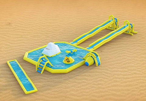 Надувной развлекательный комплекс «Аквапарк на берегу»