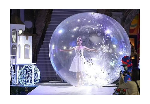 Прозрачный шар для танцев из прочной ТПУ пленки 0.7 мм