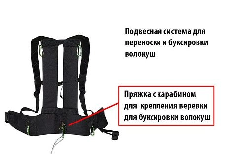 Санки-волокуши 100л с подвесной системой для переноски