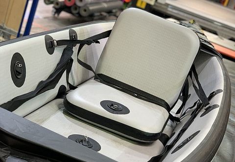 &quot;РОНИН&quot; - надувной одноместный каяк, байдарка из AirDeck Drop Stitch с надувным дном НДВД