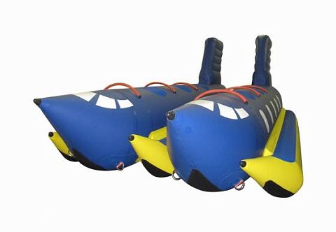 &quot;САМОЛЕТ-ДАБЛ&quot; - буксируемый аттракцион надувные санки зимний, водный дубль-банан