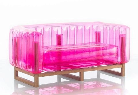 Надувной прозрачный диван