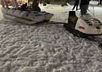 "ДУБЛЬ-БАНАН" - надувные зимние, водные сани для катания за снегоходом из ПВХ ТаймТриал