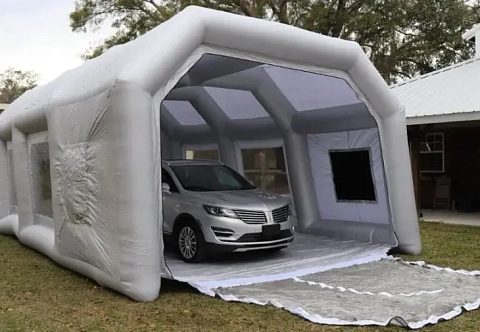 Надувной мобильный быстровозводимый гараж для автомобиля, мотоцикла, техники