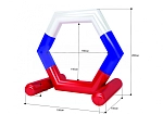Фотография Надувное препятствие "Шестигранник малый" для соревновательной трассы квадрокоптеров, FPV дронов из ткань ПВХ (PVC) ТаймТриал
