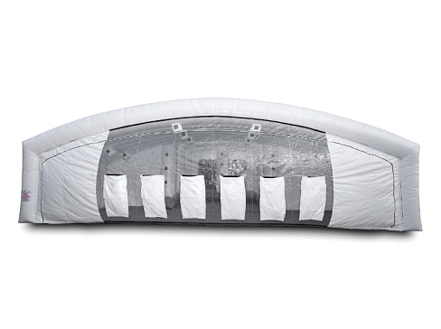 Большая надувная камера-бокс (палатка) ПВХ для покраски и ремонта автомобилей 15х9,2 м
