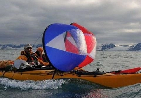 Съемный складной парус для каяка/байдарки