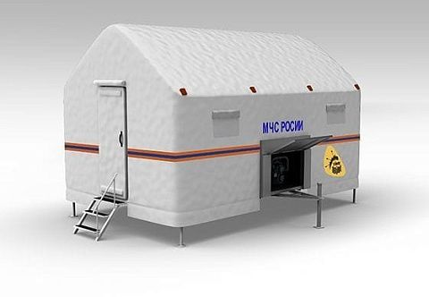 "КОВЧЕГ" - надувная пневмокаркасная палатка на автомобильный прицеп для МЧС "КОВЧЕГ" - надувная пневмокаркасная палатка на автомобильный прицеп для МЧС
