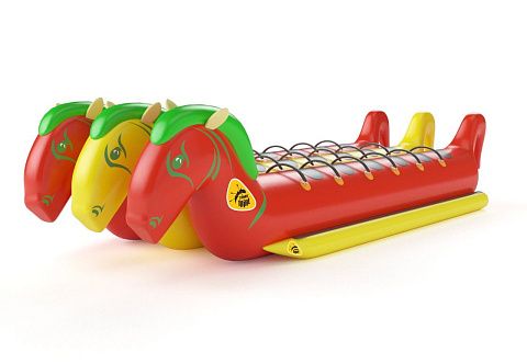 &quot;ТРОЙКА-ТРИО&quot; - надувной зимний, водный буксируемый аттракцион тройной банан