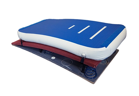 Комплект акробатических накладок 2 в 1 низкий - надувной тренировочный модуль