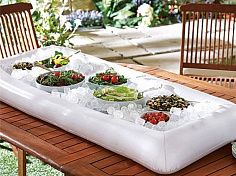 Фотография Надувной мобильный стол для Бассейна, кейтеринга, мероприятий (портативный холодильник для льда) из ПВХ ТПУ 210D ТаймТриал