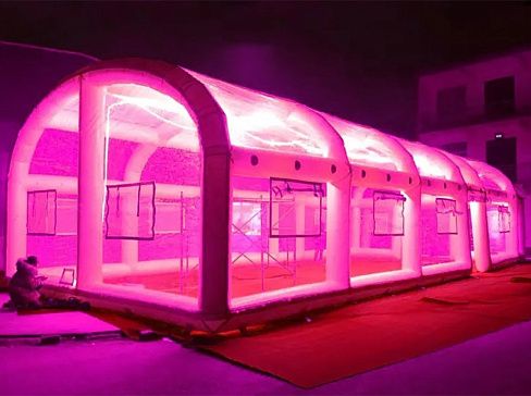 Прозрачная надувная палатка «Развлекательный шатер» с подсветкой