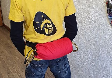 Спасательный спасконец &quot;Александрова&quot;, &quot;Морковка&quot; (линь) с креплением на поясе для инструктора рафтинга