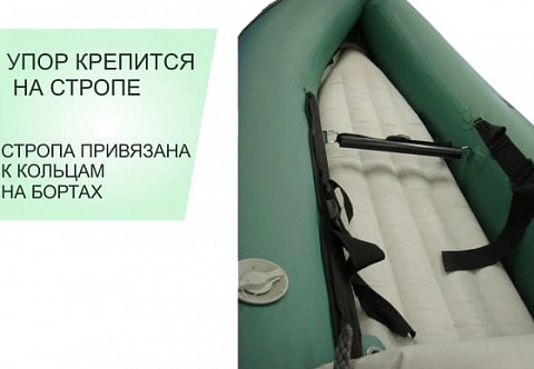 Пяточный упор для байдарки, каяка