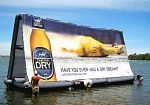Фотография Надувные рекламные плавающие конструкции (щиты) для суши, воды из ПВХ (PVC) ТаймТриал