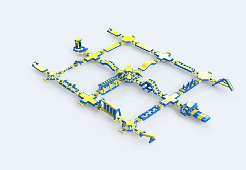 Надувной развлекательный аквапарк «МУЛЬТИ ЗОНА»