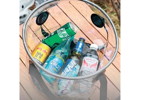 Складное прозрачное походное ведро из ТПУ