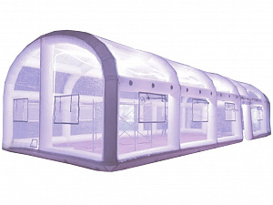 Прозрачная надувная палатка «Развлекательный шатер» с подсветкой