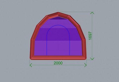 Туристическая надувная палатка «AIRCAP»