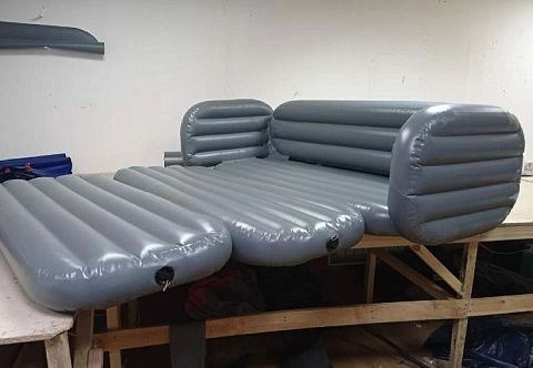Надувной бескаркасный трансформер диван-кровать из ПВХ
