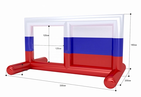 Прямоугольные ворота с окнами 