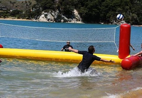 Надувной волейбол с волейбольной сеткой для воды, суши, пляжа