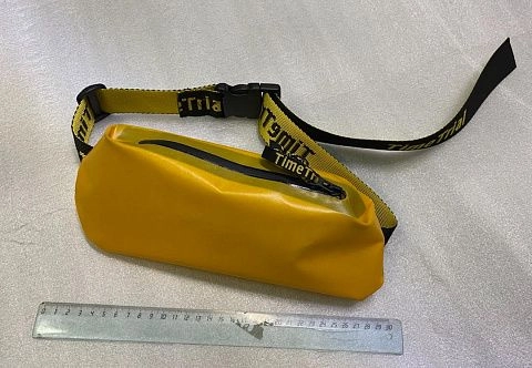 Сумка брызгозащитная поясная Лайт-ТТ из ТПУ для документов, телефона для защиты во время сплава, рафтинга, водного похода