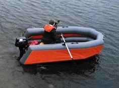 Фотография "ГРОМ-335" - моторная лодка ПВХ с ультра-широким кокпитом с надувным дном НДНД из ПВХ ТПУ 840D ТаймТриал