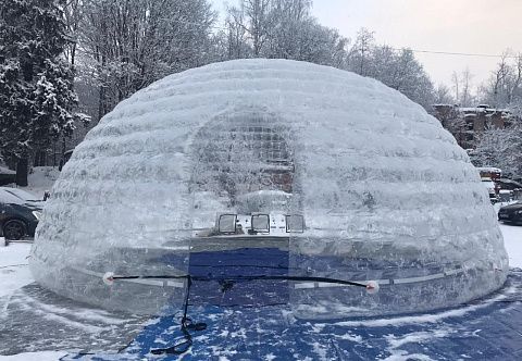 Надувной шатер-зорб для праздничных мероприятий «CASTLE» с герметичным каркасом