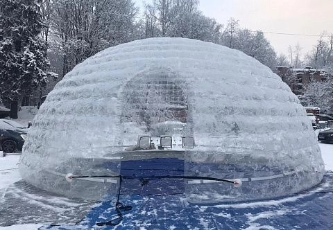 Надувной шатер-зорб для праздничных мероприятий «CASTLE» с герметичным каркасом