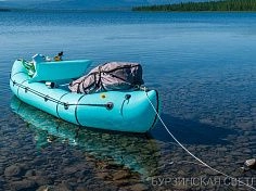 Фотография "ЧЕХОНЬ" - одноместный рыболовный надувной пакрафт (паккаяк) (компактный каяк, лодка) из ТПУ из ткань ТПУ 210Д ТаймТриал