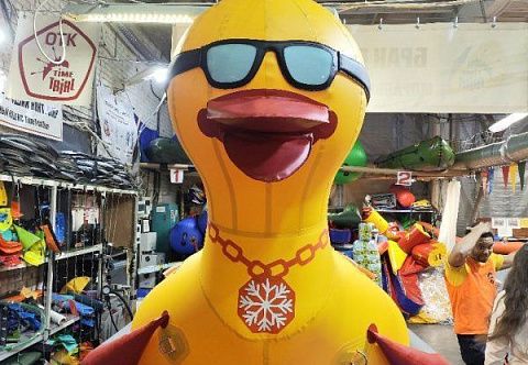 &quot;УТКА-ДАБЛ&quot; - буксируемый аттракцион надувной двойной дубль-банан. Водный, зимний