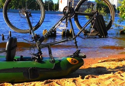 Набор для крепления велосипеда на надувную байдарку, каяк, лодку ПВХ