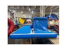 Фотография Надувная водная платформа с горкой из AirDeck для отдыха на воде из ткань AIRDECK (DROP STITCH) ТаймТриал
