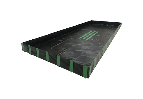 Самоподдерживающийся защитный складной поддон ПВХ для локализации утечек различных химических веществ