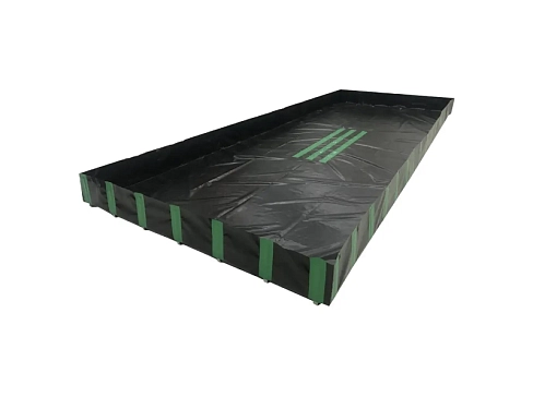 Самоподдерживающийся защитный складной поддон ПВХ для локализации утечек различных химических веществ