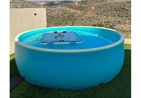 Круглый надувной бассейн IPOOLGO для отдыха из  из AirDeck Drop Stitch