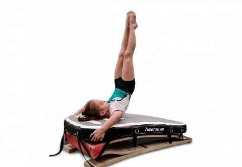 Надувное безопасное покрытие для гимнастического мостика (мат-накладка)