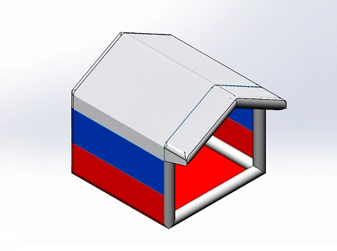 Уличная торговая надувная пневмокаркасная палатка 