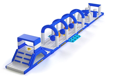 Надувной водный аттракцион «Полоса препятствий Уровень №3»